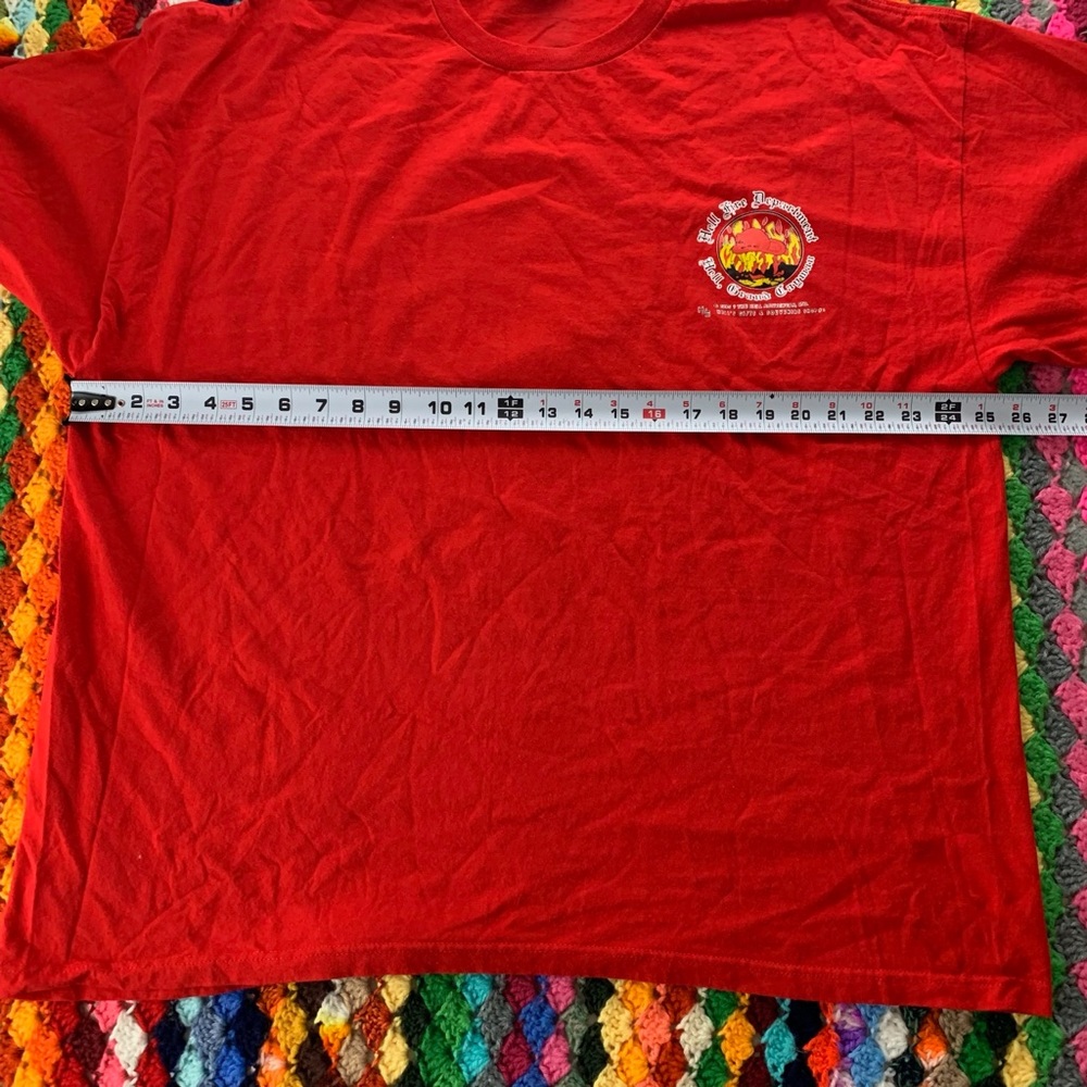Vintage 1995 Hell Fire Department Grand Cayman Funny Oversized Unisex Tr… - Picture 13 of 16